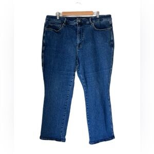 Judy Blue Denim Jeans Straight Womens 22W Blue Dark Wash Comfort Stretch Plus